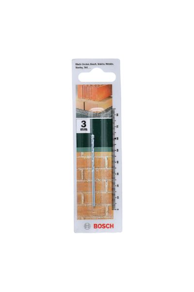 Bosch Impact-Resistant Tungsten Carbide Tip Masonry Drill Bit Silver 3 x 60mm