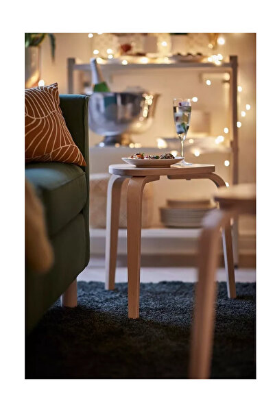 rexa Birch Wood Stool – Minimalist and Durable Seating for Home or Office