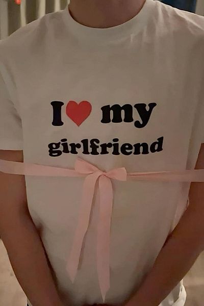 Carpe White My Girlfriend Oversize T-Shirt