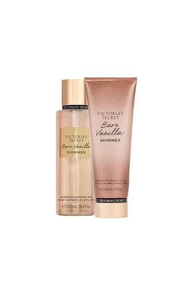 Victoria's Secret Set Victoria's Secret Spray de corp 250 ml + Loțiune de corp 236 ml, Bare Vanilla Shimmer