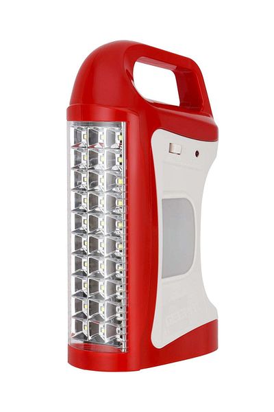 Geepas Rechargeable LED Lantern 30 pcs 5630 SMD LEDs, 2 Side Panels with 18 pcs SMD LEDs | 3 Modes