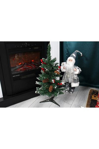 ideal STORE Brad Artificial de Craciun cu MicroLED idealstore, Inaltime 60cm, 30 microLED-uri, Lumina Calda, Sup