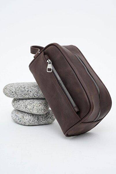 Deri Company Men's Leather Handbag Brown 116518