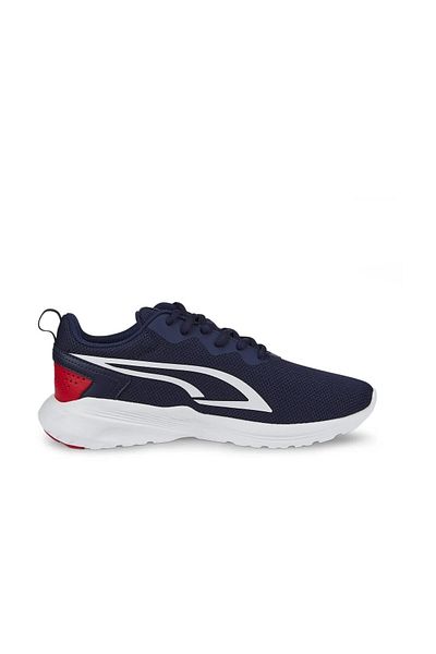 Puma All-Day Active Jr Unisex Sports Shoes 387386-07 Peacoat-White-High Risk Red