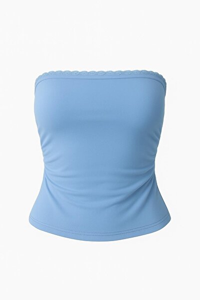 HAKKE Δαντελένια Μπλούζα Στράπλες