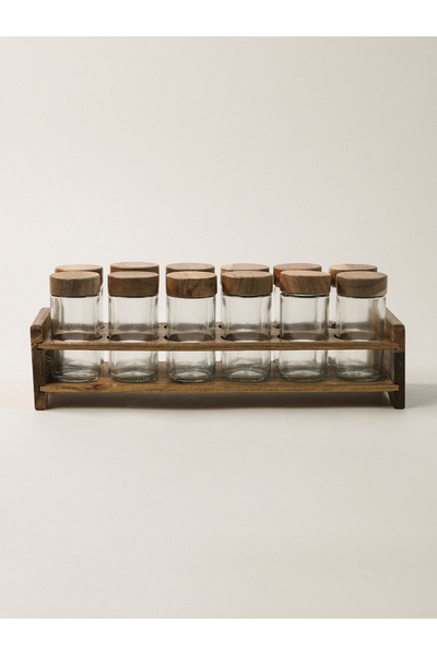Minihol Sindra 12-Piece Spice Rack Set