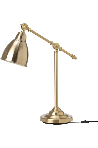 rexa Barometer Work Lamp Brass 48cm