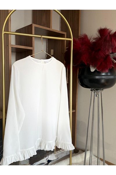 PAWWY Ruffled Stylish Comfortable Shirt Blouse
