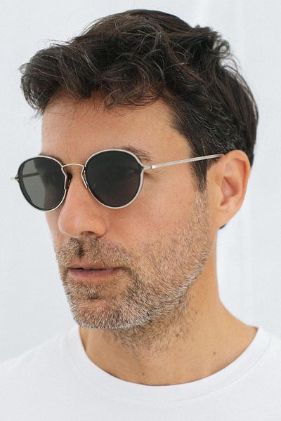 Bilge Karga Saul Silver Black Men's Sunglasses