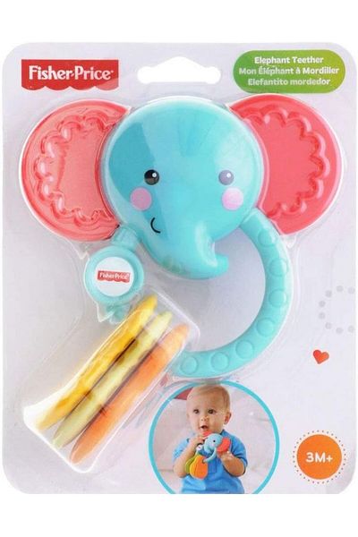 FISHER PRICE Fisher Price teething toy, Elephant with figurines