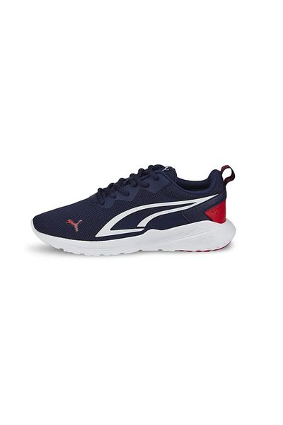 Puma All-Day Active Jr Unisex Sports Shoes 387386-07 Peacoat-White-High Risk Red
