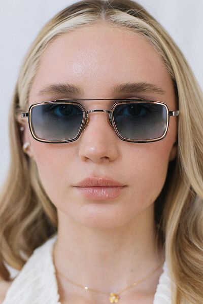 Bilge Karga Sion Anthracite Gold Blue Sunglasses