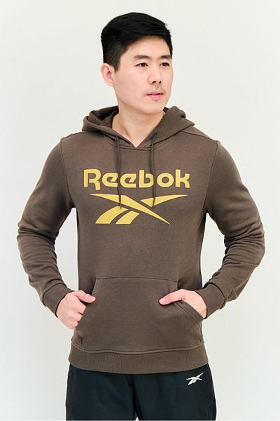Reebok Men Sportswear Fit Long Sleeves Running Sweatshirt, Olive