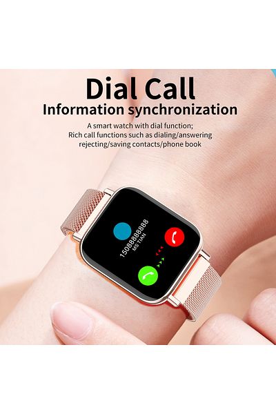 ideal STORE SmartWatch Qwath idealStore, Incoming Call Function, Sleep Monitor, Heart Rate Monitor, Blood Pressure