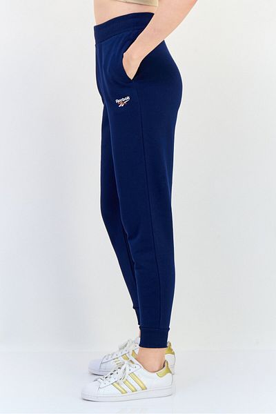 Reebok Women Sportswear Fit Embroidered Logo Training Sweatpants, Navy