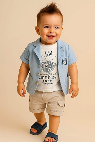 iklimix Linen Capri Shirt 3 Piece Set