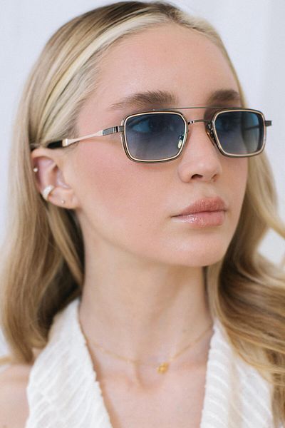 Bilge Karga Sion Anthracite Gold Blue Sunglasses