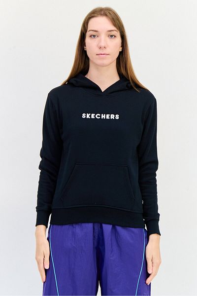 SKECHERS Women Sportswear Fit Long Sleeves Outdoor Hoodie, Black