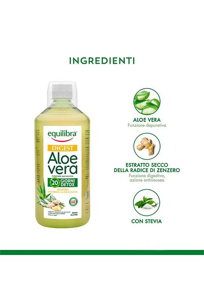Equilibra Aloe Vera Digest cu Extract de Ghimbir, EQUILIBRA, 1000 ml