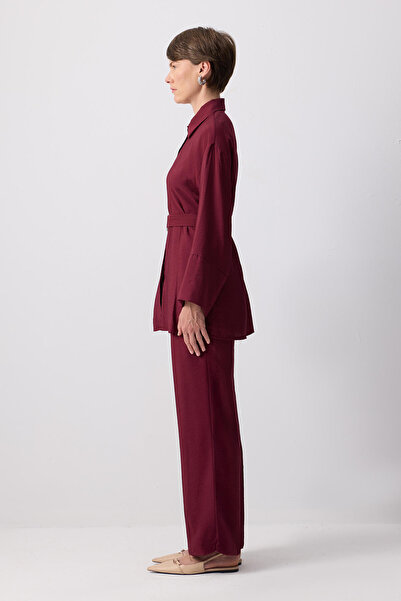 Touché Privé Belted Shirt Pants Set