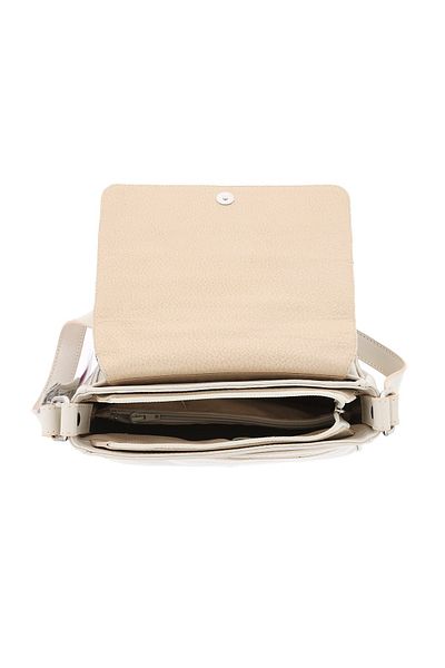 Magazinul de genti Women's genuine leather bag, model 127, shoulder and crossbody, Beige