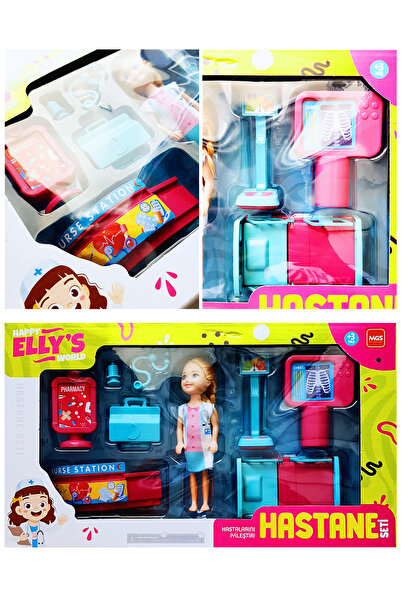 POPKONSOL Elly'nin Dünyası Hastane Oyun Seti Hastaları İyileştir Oyuncak