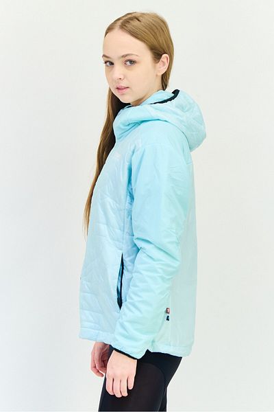 adidas Women Regular Fit Embroidered Outdoor Jacket, Mint Blue