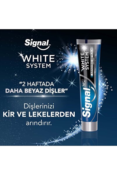 Signal White Now Diş Macunu (Lekesiz Temizlik 50 ml.) + Signal Performans Diş Fırçası (Orta) x 3 Set