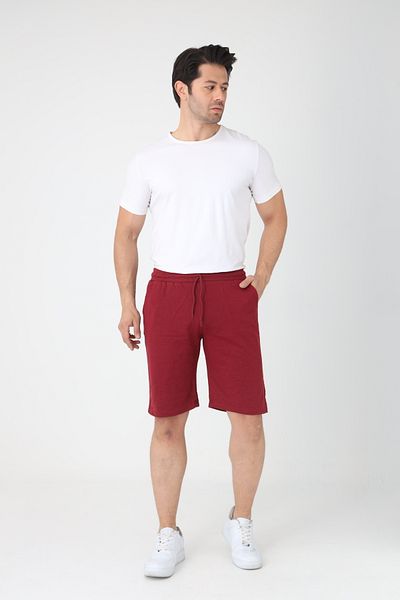 Lukitus 2 Thread Knitted Cotton Men's Shorts 2 Pieces