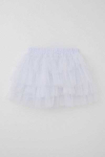 Breeze Fusta tutu pentru fete cu detaliu din tul cu accesorii cu fundita 4-8 ani, alb