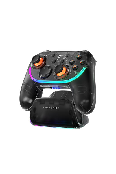 Machenike S3 Dual-Mode Hall Effect NFC Siyah RGB Charging Dock Gamepad