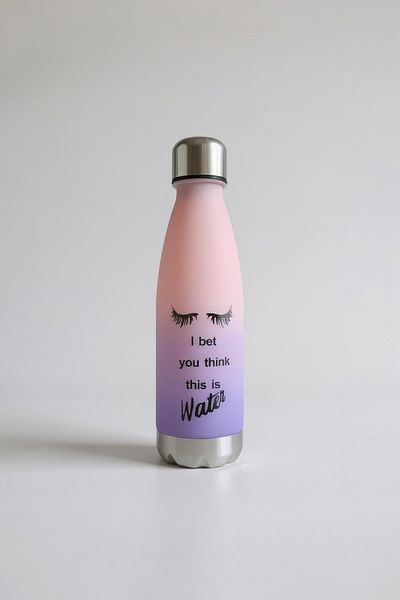 UCR HOME Colorful Motivational Water Bottle Water Bottle Sports Water Bottle Detox Camping Yoga Hard Plastic 650ml