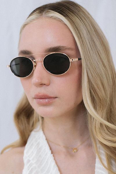 Bilge Karga Larg Gold Black Sunglasses