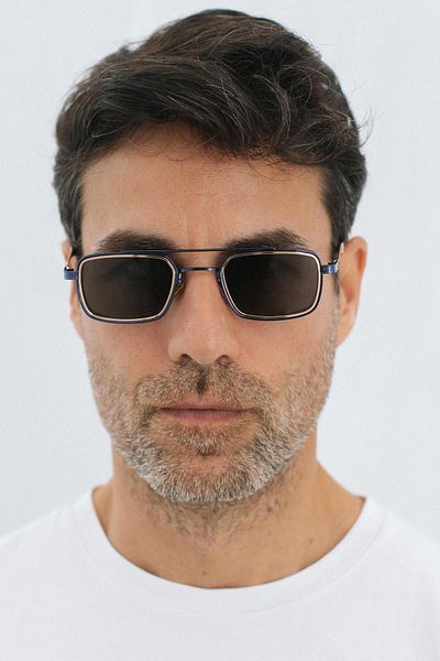 Bilge Karga Sion Navy Gold Black Men's Sunglasses