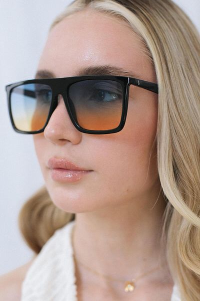 Bilge Karga Carpenter Black Blue Orange Sunglasses