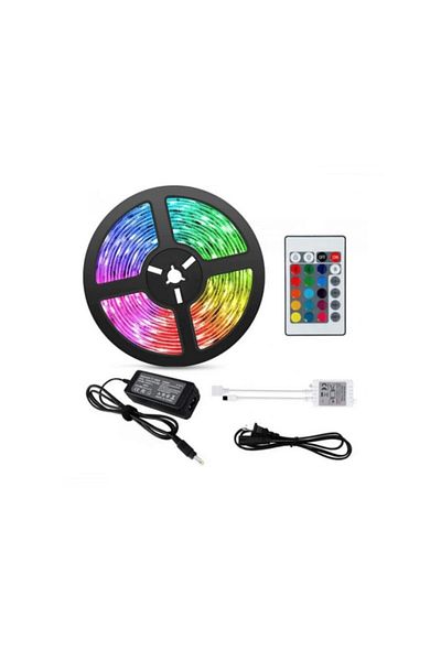 ideal STORE Rola Leduri idealSTORE Multicolora 5m Alimentare+Telecomanda, Consum Energetic Redus, Lumina Puterni