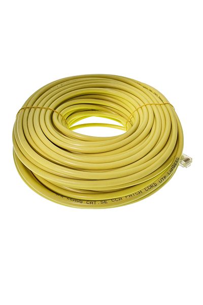 Lanberg Cablu UTP Lanberg 30m, Cat5e, 2xRJ45, Galben