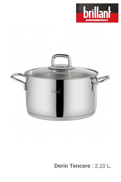 Brillant Queen Steel Pot 18 cm