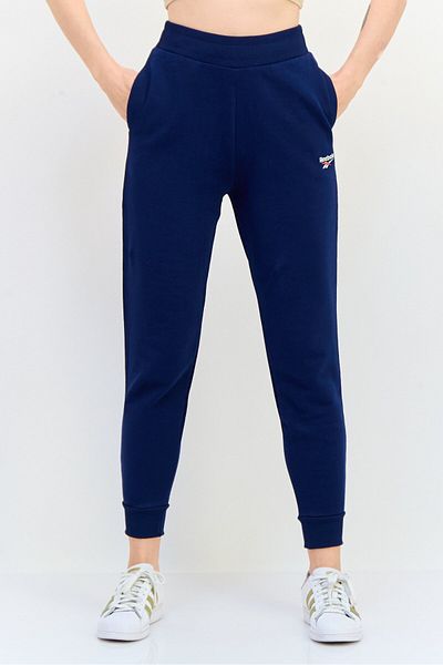Reebok Women Sportswear Fit Embroidered Logo Training Sweatpants, Navy