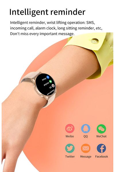 ideal STORE Smartwatch Moon Style Collection IdealStore, 1.43 inch AMOLED HD Screen, Call and Message Answering