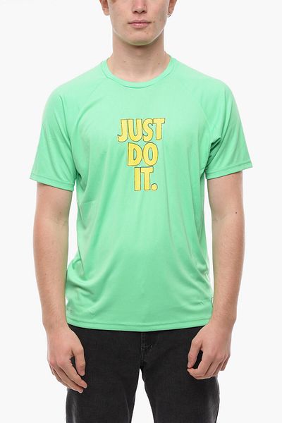 Nike Swim Crew-Neck Hydrogu T-Shirt With Patch Logo