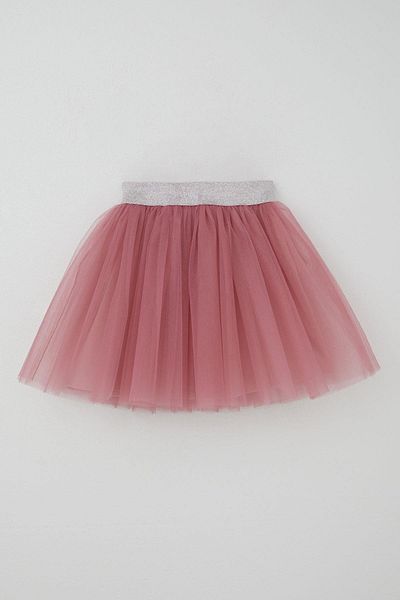 Breeze Пола туту за момиче с ластик на талията и брокат, 5-10 години, цвят прашно розово
