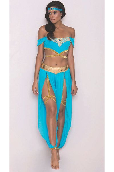 Batıdan Costum de dansator cu detalii aurii Fancy Blue - Blue - BATDN81P20Z-MJA