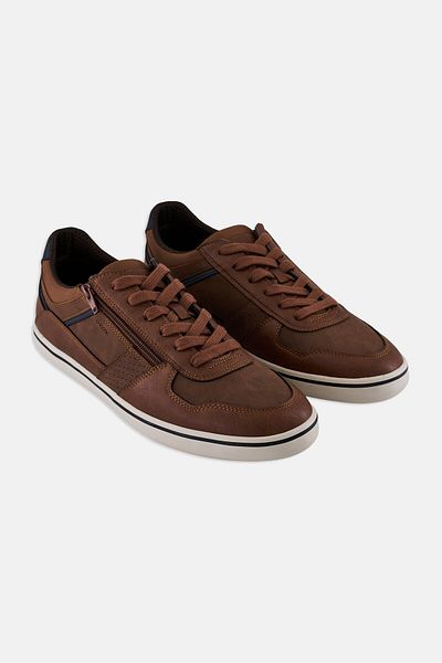 Geox Men Elver Lace Up Sneakers, Brown