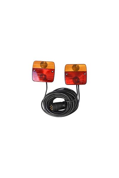 ideal STORE Set Lampi Magnetice idealStore Pentru Remorca, Fisa 7 pini, Cablu Intre Stopuri 2.5m, Cablu Fisa 7.5