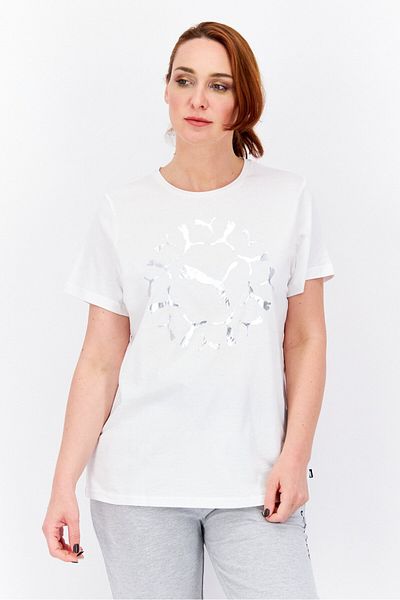 Puma Women Sportswear Fit Short Sleeves Training Top, White