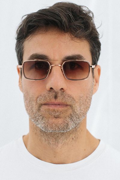 Bilge Karga Sion Gold Brown Gradient Men's Sunglasses
