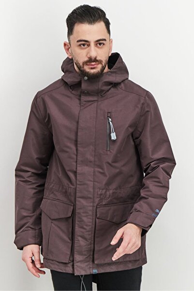 Puma Men Performance Fit Long Sleeve Windbreaker Jacket, Brown