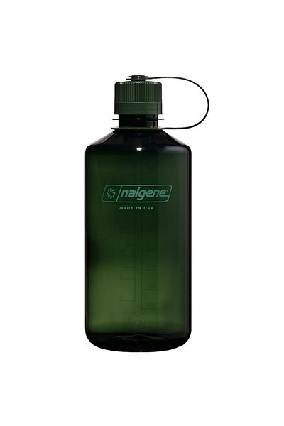 NALGENE Narrow Mouth Water Bottle 1 Liter 32 oz Nefti Green 2021-3032