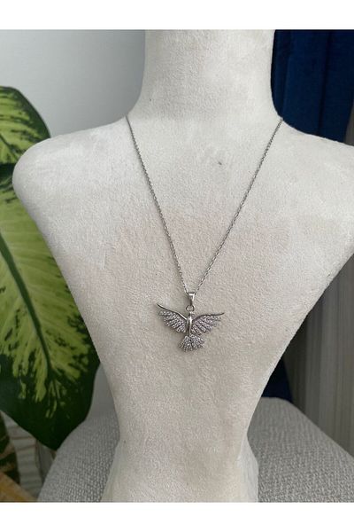 stainless steell Anka Steel Necklace with Zircon
